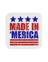 Made in Merica - Stars and Stripes Color Design Coaster-Coasters-TooLoud-White-Davson Sales