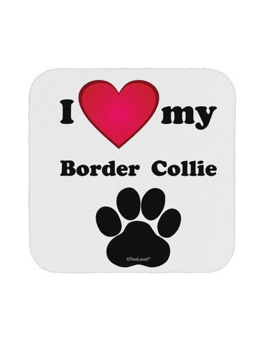 I Heart My Border Collie Coaster by TooLoud-Coasters-TooLoud-1-Davson Sales