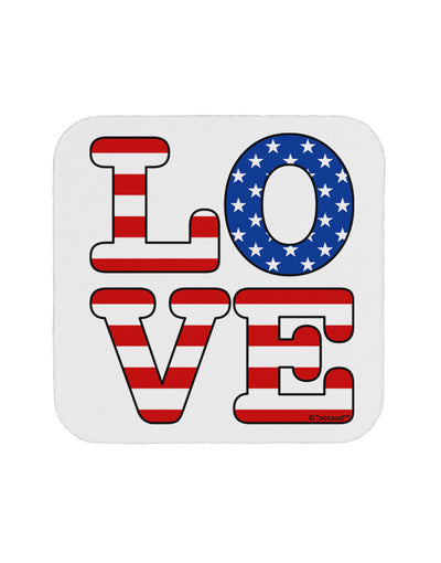 American Love Design Coaster by TooLoud-Coasters-TooLoud-White-Davson Sales