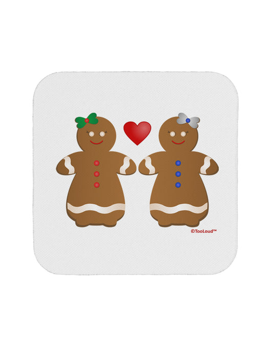 Gingerbread Woman Couple Coaster by TooLoud-Coasters-TooLoud-White-Davson Sales