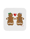 Gingerbread Woman Couple Coaster by TooLoud-Coasters-TooLoud-White-Davson Sales