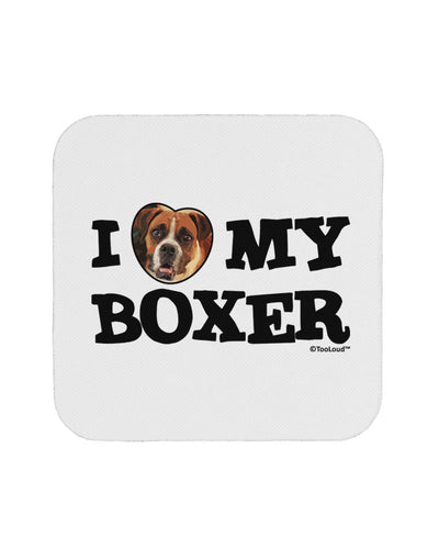 I Heart My Boxer Coaster by TooLoud-Coasters-TooLoud-White-Davson Sales