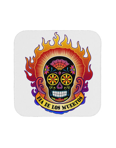 Dia de los Muertos Sacred Calavera Day of the Dead Coaster-Coasters-TooLoud-White-Davson Sales