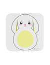 Cute Bunny with Floppy Ears - Yellow Coaster by TooLoud-Coasters-TooLoud-White-Davson Sales