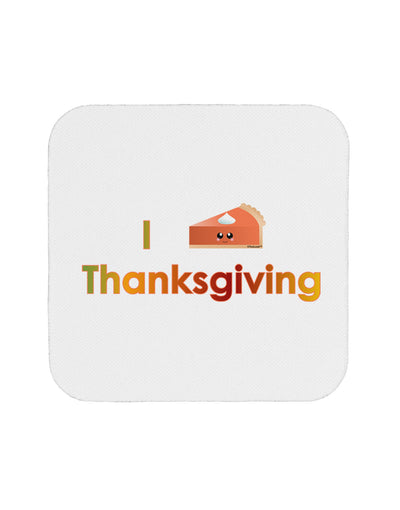 I Heart Thanksgiving Pumpkin Pie Coaster-Coasters-TooLoud-White-Davson Sales