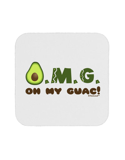 OMG - Oh My Guac - Guacamole Design Coaster by TooLoud-Coasters-TooLoud-White-Davson Sales