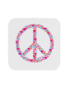 Peace Sign Hearts Coaster-Coasters-TooLoud-1-Davson Sales