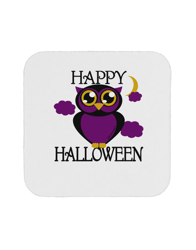 Owl Purple Text Coaster-Coasters-TooLoud-White-Davson Sales