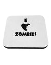 I Heart Zombies - Funny - Halloween Coaster-Coasters-TooLoud-White-Davson Sales