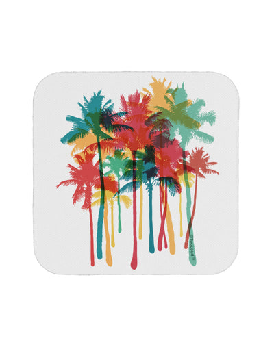 Paint Splash Palm Trees Coaster-Coasters-TooLoud-1-Davson Sales