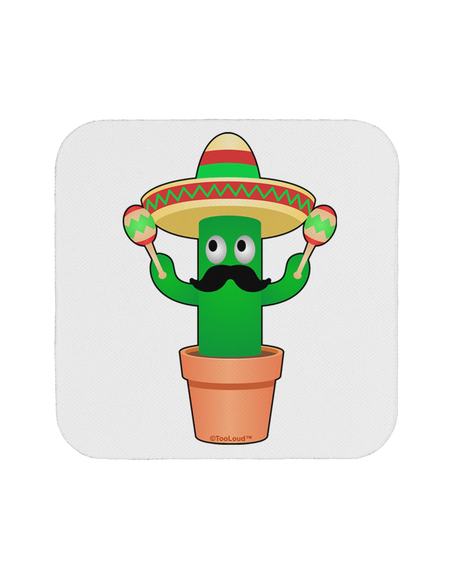 Fiesta Cactus Coaster by TooLoud-Coasters-TooLoud-1-Davson Sales