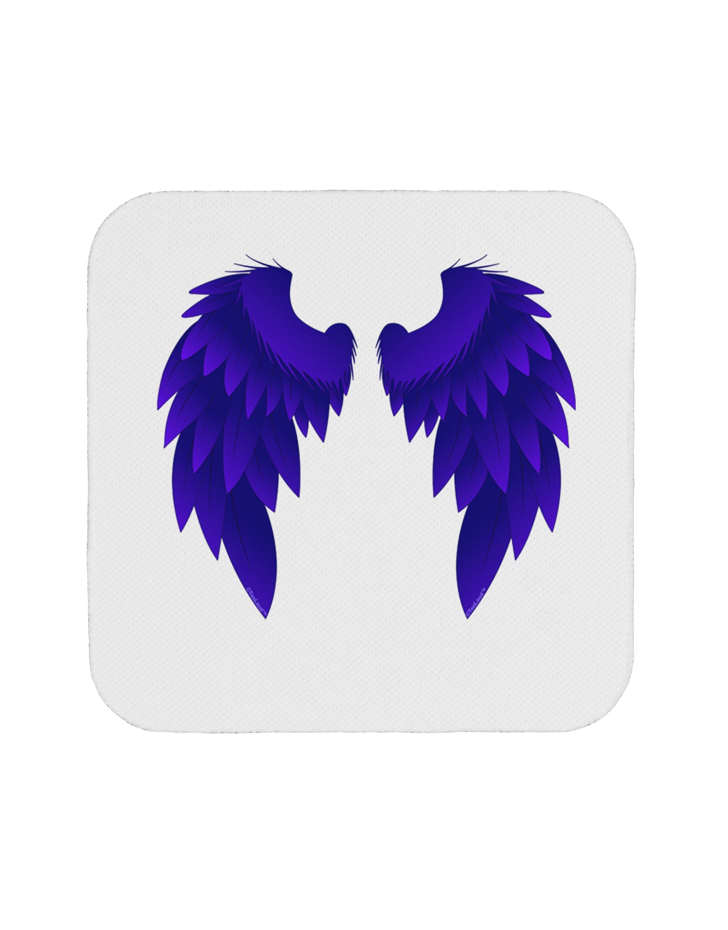 Epic Dark Angel Wings Design Coaster by TooLoud-Coasters-TooLoud-White-Davson Sales