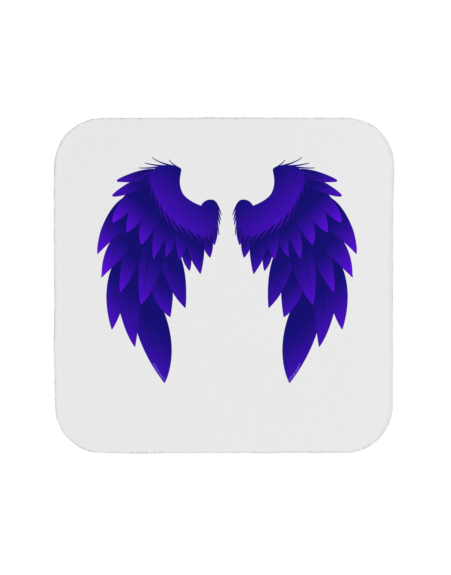 Epic Dark Angel Wings Design Coaster by TooLoud-Coasters-TooLoud-White-Davson Sales