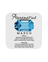 Birthstone Aquamarine Coaster by TooLoud-Coasters-TooLoud-1-Davson Sales