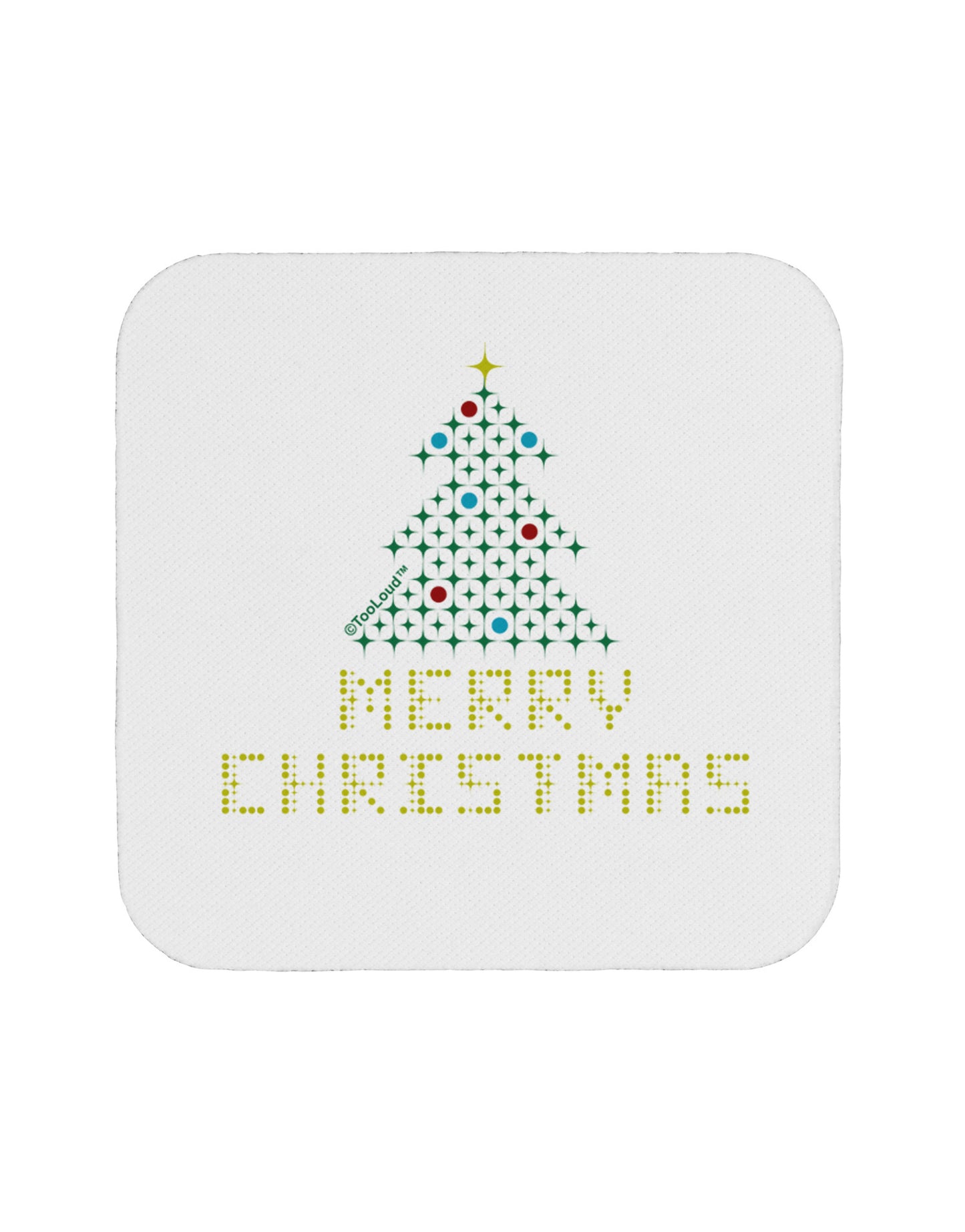 Merry Christmas Sparkles Coaster-Coasters-TooLoud-1-Davson Sales