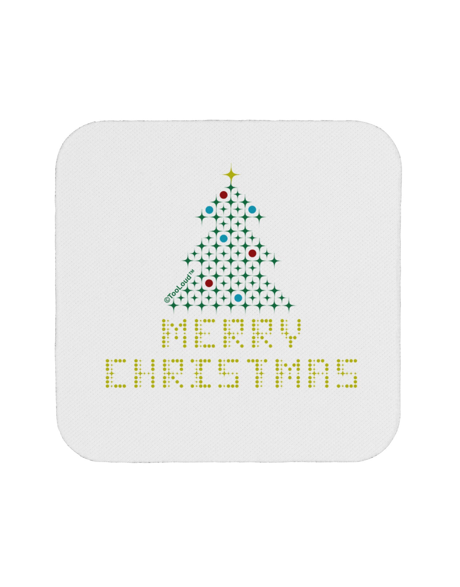 Merry Christmas Sparkles Coaster-Coasters-TooLoud-1-Davson Sales