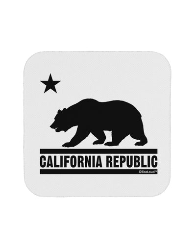 California Republic Design - Cali Bear Coaster by TooLoud-Coasters-TooLoud-White-Davson Sales