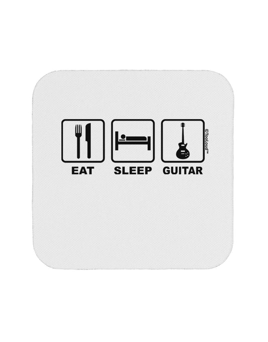 Eat Sleep Guitar Design Coaster by TooLoud-Coasters-TooLoud-White-Davson Sales