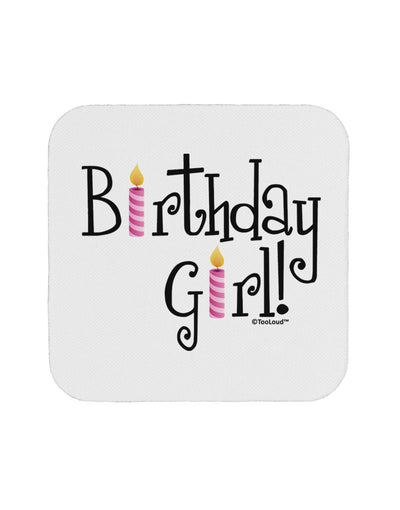 Birthday Girl - Birthday Candles Coaster by TooLoud-Coasters-TooLoud-White-Davson Sales