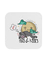 TooLoud Pugs and Kisses Coaster-Coasters-TooLoud-1 Piece-Davson Sales