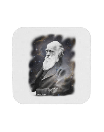 Charles Darwin In Space Coaster by TooLoud-Coasters-TooLoud-White-Davson Sales