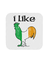 I Like Irish Rooster Silhouette Coaster by TooLoud-Coasters-TooLoud-White-Davson Sales