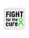 Fight for the Cure - Lime Green Ribbon Lyme Disease Coaster-Coasters-TooLoud-White-Davson Sales