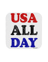 USA All Day - Distressed Patriotic Design Coaster by TooLoud-Coasters-TooLoud-White-Davson Sales