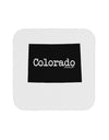 Colorado - United States Shape Coaster-Coasters-TooLoud-White-Davson Sales