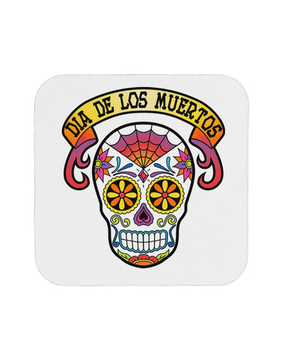 Dia de los Muertos Calavera Coaster-Coasters-TooLoud-White-Davson Sales