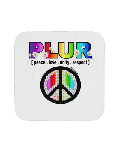 PLUR Rainbow Coaster-Coasters-TooLoud-White-Davson Sales