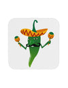 Green Hot Mexican Chili Pepper Coaster-Coasters-TooLoud-White-Davson Sales