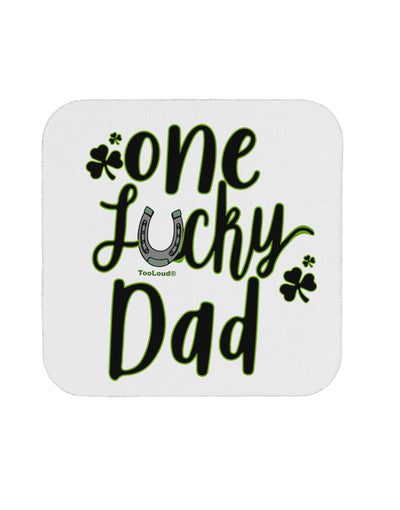 TooLoud One Lucky Dad Shamrock Coaster-Coasters-TooLoud-1 Piece-Davson Sales