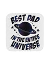 Best Dad in the Entire Universe - Galaxy Print Coaster-Coasters-TooLoud-White-Davson Sales