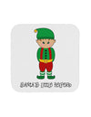 Santa's Little Helper Christmas Elf Boy Coaster-Coasters-TooLoud-White-Davson Sales