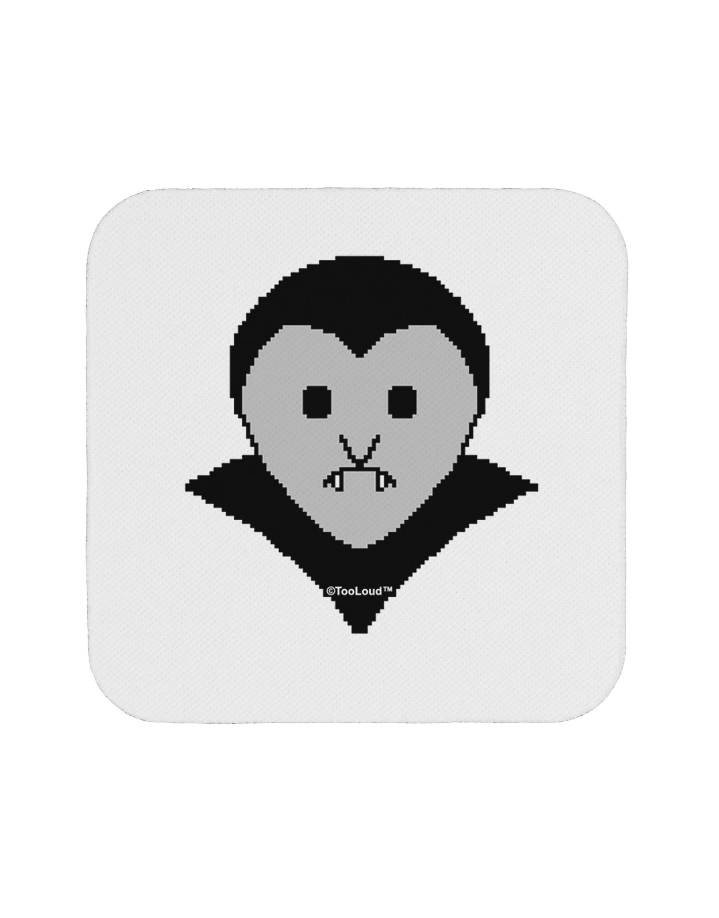 Cute Pixel Vampire Male Coaster-Coasters-TooLoud-White-Davson Sales