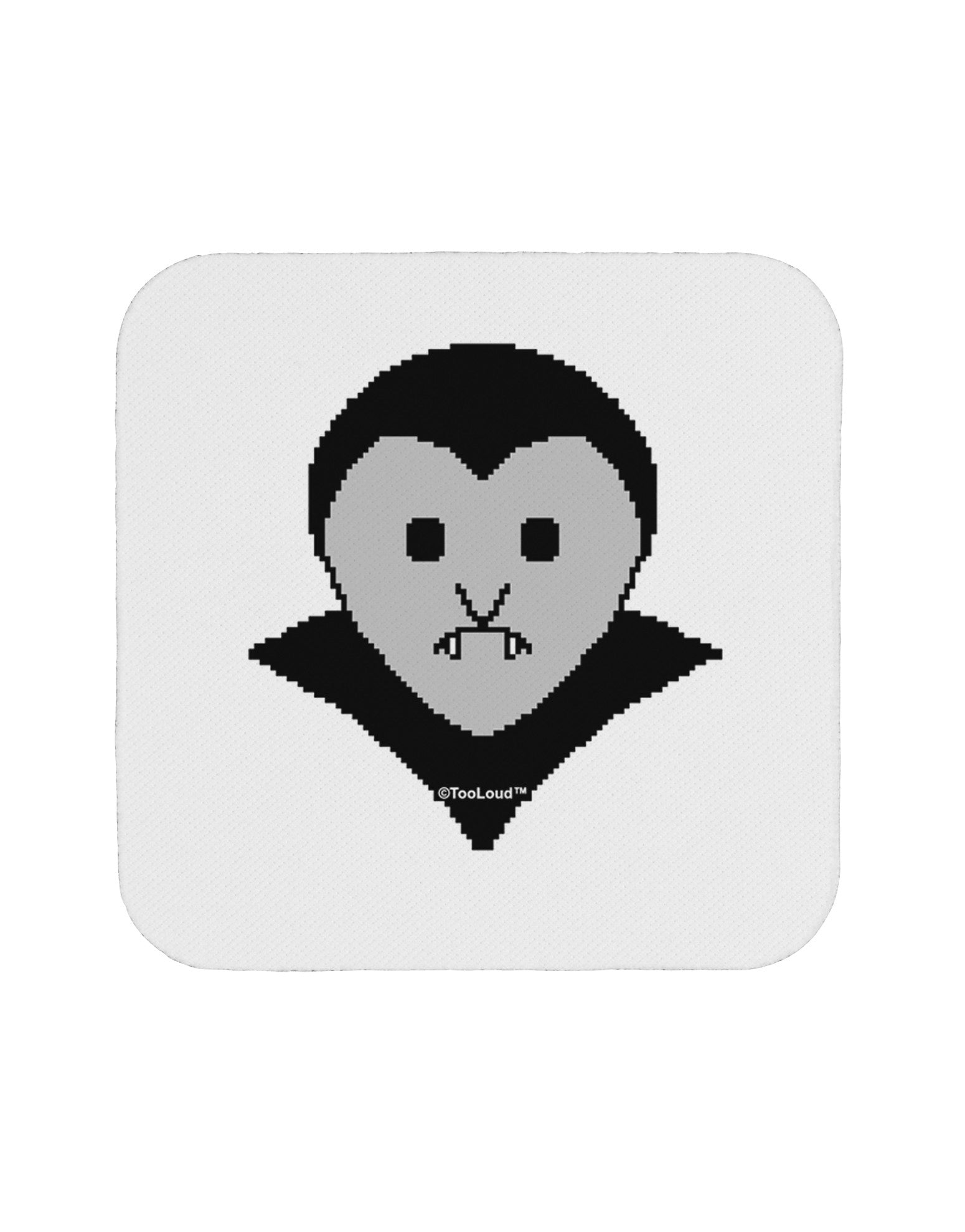 Cute Pixel Vampire Male Coaster-Coasters-TooLoud-White-Davson Sales