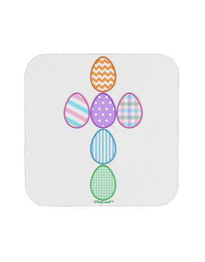 Easter Egg Cross Faux Applique Coaster-Coasters-TooLoud-1-Davson Sales