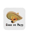 Chihuahua Dog with Sombrero - Cinco de Mayo Coaster by TooLoud-Coasters-TooLoud-White-Davson Sales