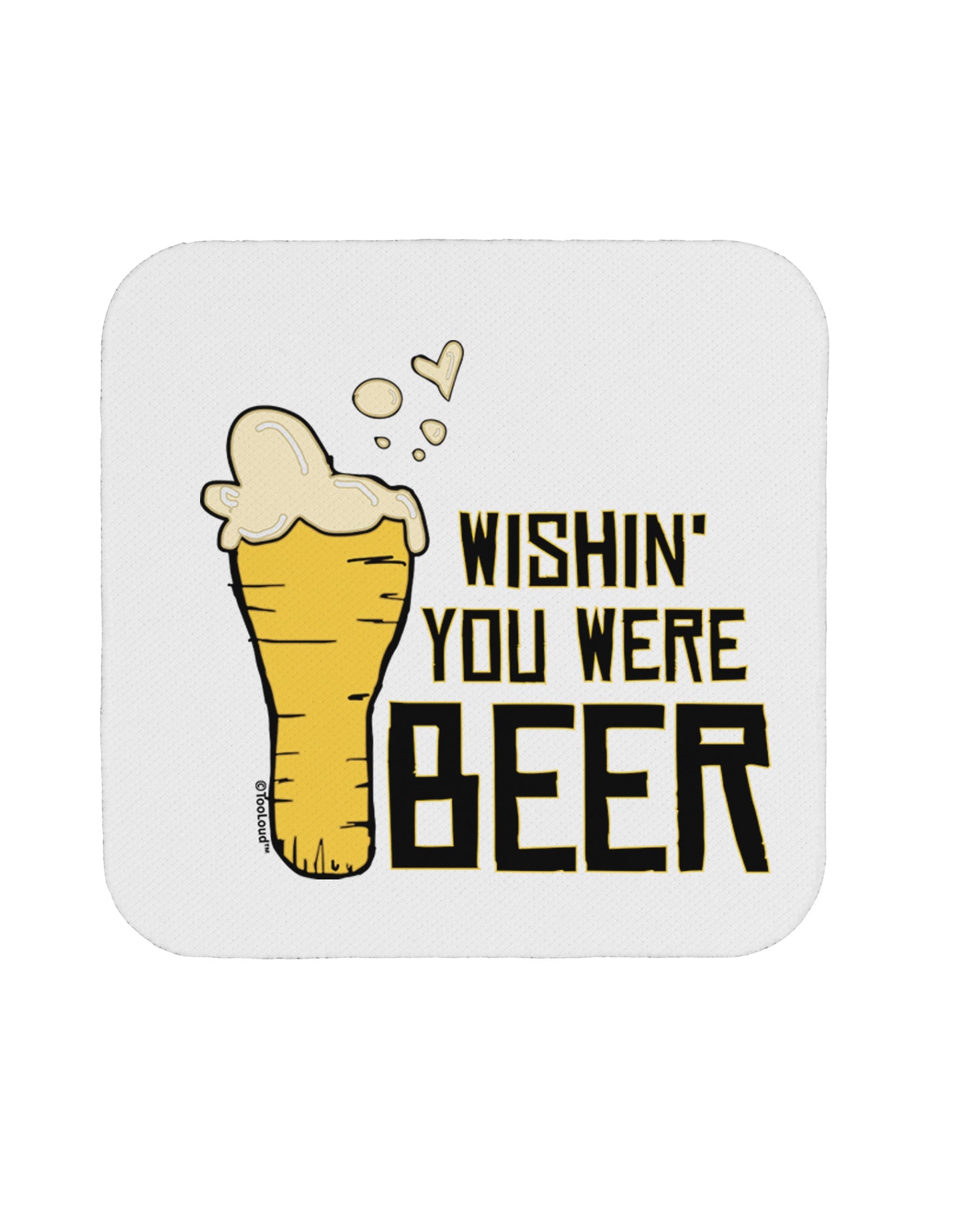 TooLoud Wishin you were Beer Coaster-Coasters-TooLoud-1 Piece-Davson Sales