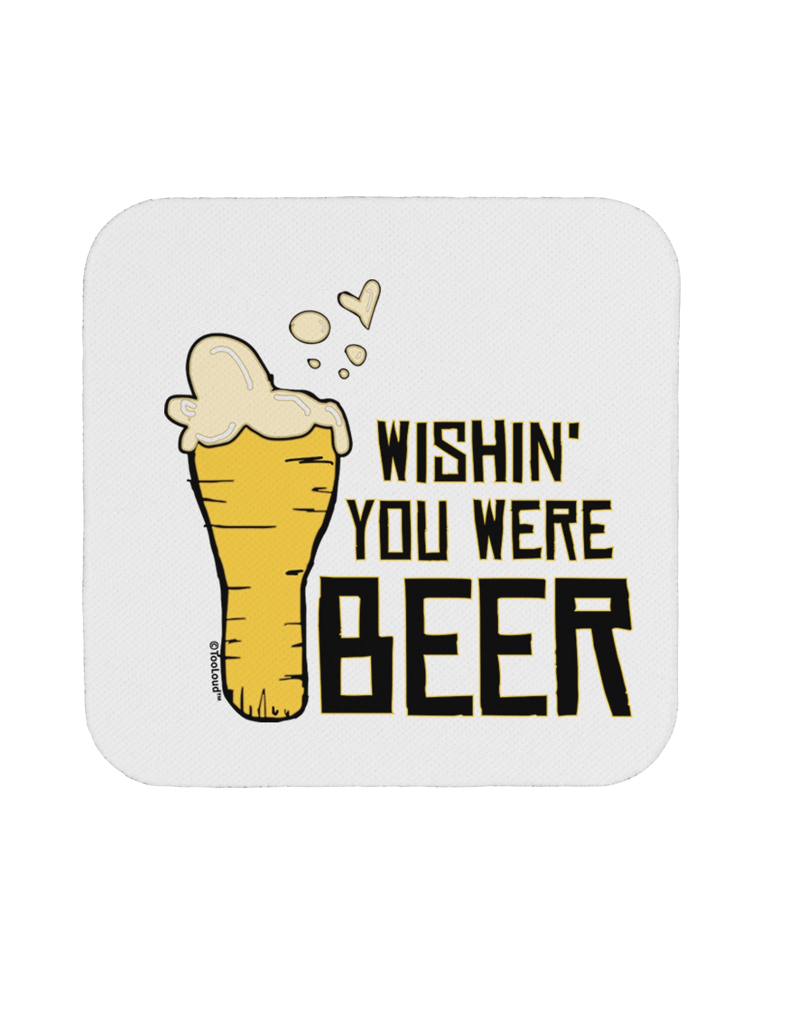 TooLoud Wishin you were Beer Coaster-Coasters-TooLoud-1 Piece-Davson Sales