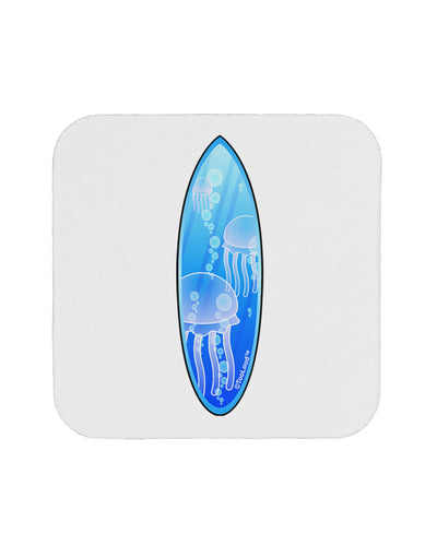 Jellyfish Surfboard Coaster by TooLoud-Coasters-TooLoud-White-Davson Sales