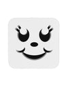 Cute Girl Jack O Lantern Pumpkin Face Coaster-Coasters-TooLoud-White-Davson Sales