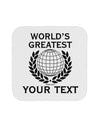 Personalized Worlds Greatest Coaster by TooLoud-Coasters-TooLoud-White-Davson Sales