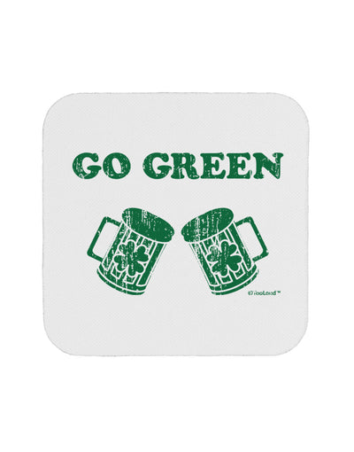 Go Green - St. Patrick's Day Green Beer Coaster by TooLoud-Coasters-TooLoud-White-Davson Sales