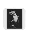 Tyrannosaurus Rex Design - Grayscale Coaster by TooLoud-Coasters-TooLoud-White-Davson Sales