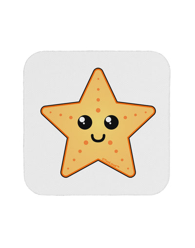 Cute Starfish Coaster by TooLoud-Coasters-TooLoud-White-Davson Sales