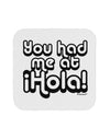 You Had Me at Hola Coaster by TooLoud-Coasters-TooLoud-White-Davson Sales