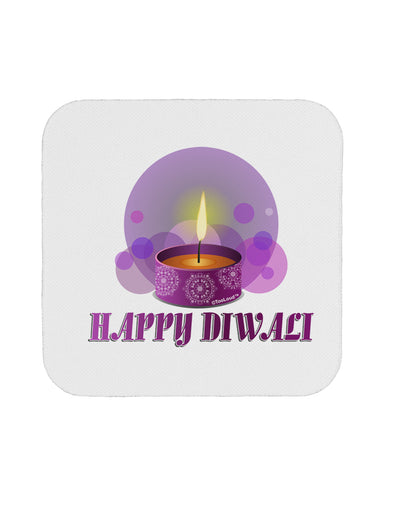 Happy Diwali Purple Candle Coaster by TooLoud-Coasters-TooLoud-1-Davson Sales