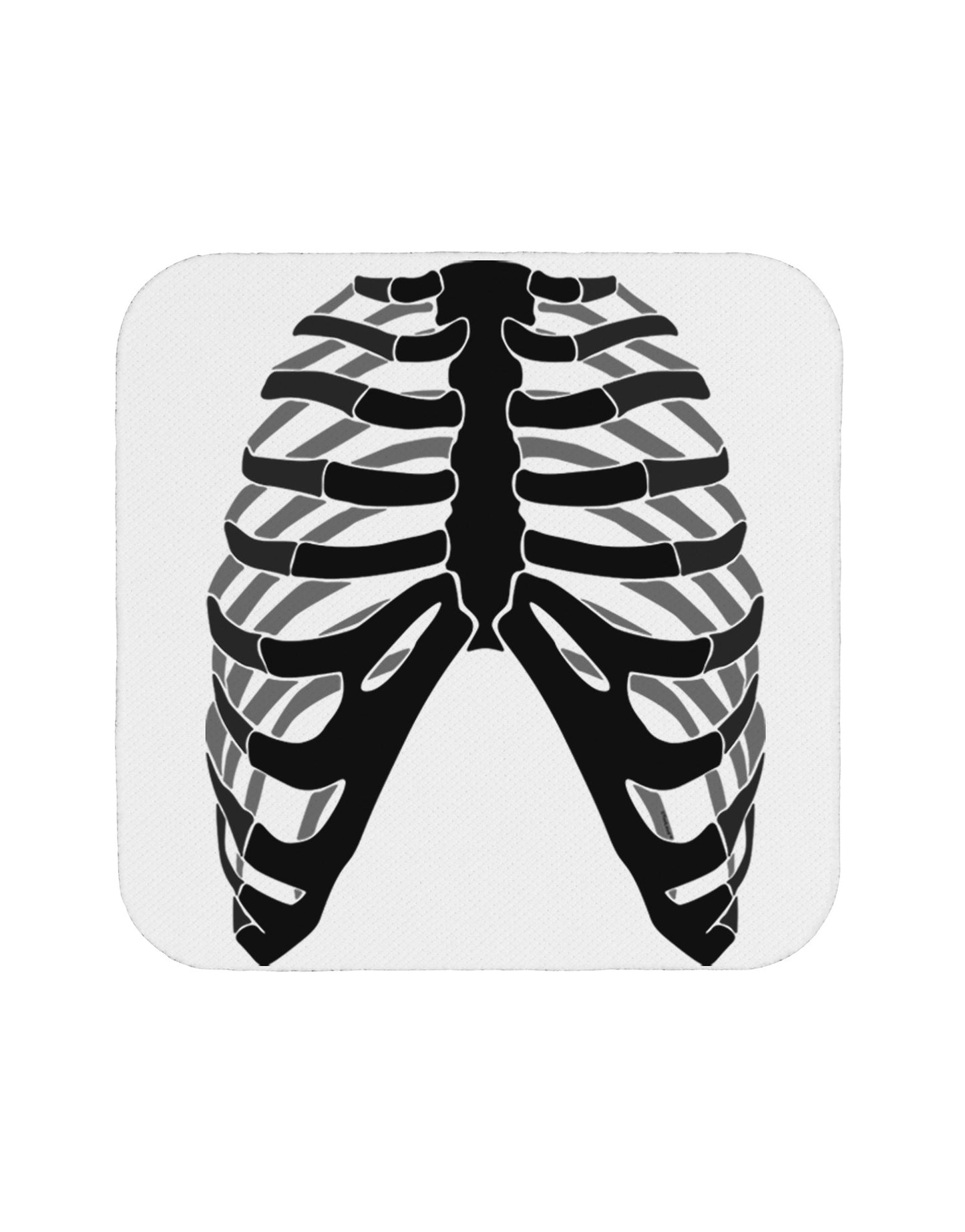 Human Skeleton Bones Ribcage Inverted Coaster-Coasters-TooLoud-White-Davson Sales